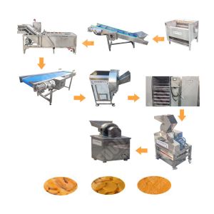 China Potatoes Paking Bags Of Garlic And Ginger Powder Machine Foshan on sale