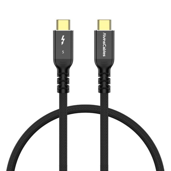 Quality Alvin's 2ft TB5 Cable: 120Gbps, 240W PD, 16K, TB4/3/USB4 wholesale