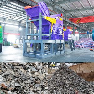 Multifunctional Waste Paint Bucket Shredder Scrap Steel Engine Shredder Machine