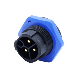 Male Rear Panel Mount Socket M20 Self-locking Waterproof LED IP67 Connectors