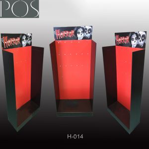 round hook display stand with compartments base display bin