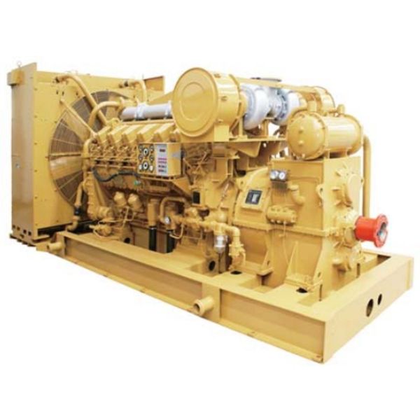 50/60 Hz Frequency Jinan Gas Turbine Generator with 750kw Power and Low