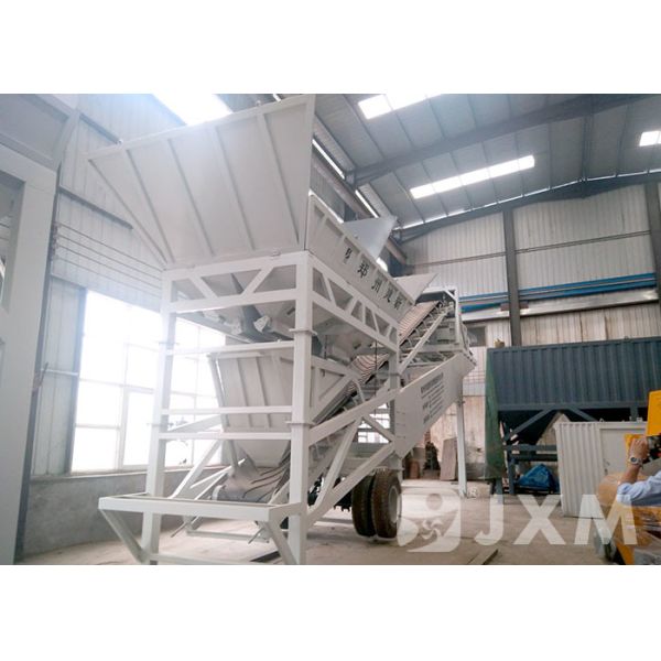 Quality Integrated Wet Mix Mobile Concrete Batching Plant 100m3/H wholesale
