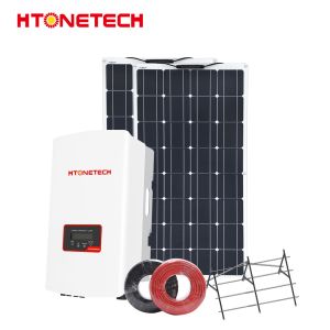 Htonetech Solar Panel On Grid System Single Phase / Three Phase Inverter