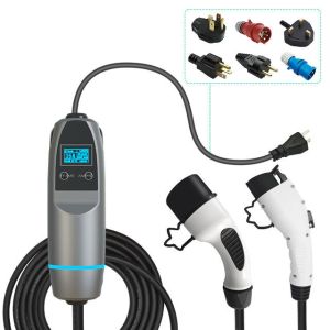 5m Portable EV Charger with LED Display and Over Current Safety Protection