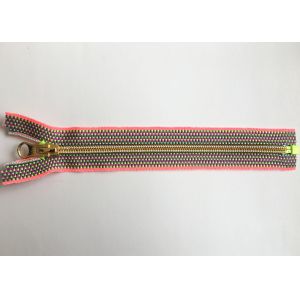 European style fashion backpack colorful coil nylon zippers with auto - lock