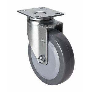 China 4 70kg Plate Swivel PU Caster 3614-74 Edl Light Thickness 2.5mm Bearing Type Sleeve on sale
