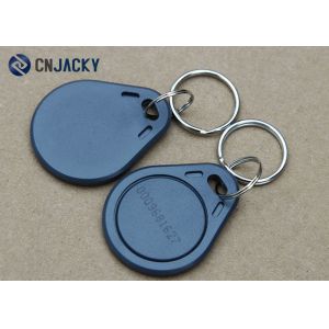 Free Sample Active Rfid Keyring Plastic ABS EM4205 / EM4305 For Time And
