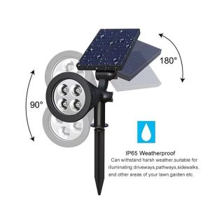 Long Lifespan Waterproof Solar Lights for Garden Automatic Function 6-8 Hours