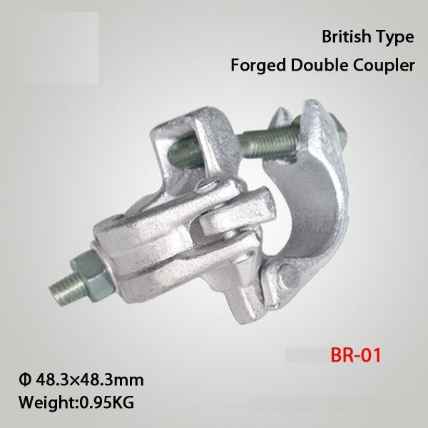 British Type Scaffolding Couplers Drop Forged Double Fixed Coupler