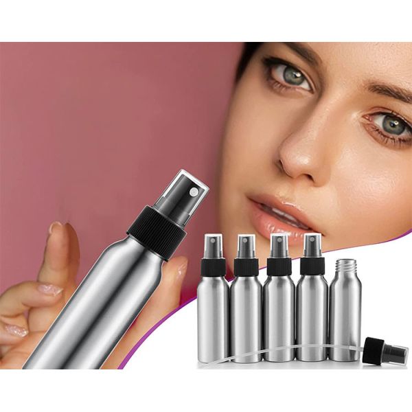 Lotion Perfume Refillable Aluminum Spray Bottle 30ml 50ml 100ml 120ml 150ml