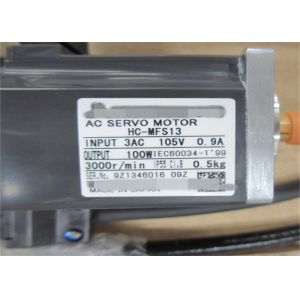 100W Mitsubishi AC Industrial Servo Motor HC-MFS13 / HC-KFS13 Japan Motor