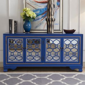 China Hand Painting E1 MDF 3mm Mirror 150cm Width Solid Wood Cabinets on sale