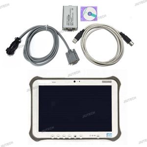 China FZ G1 Tablet Forklift Full Kit For Toyota Bt Diagnosis Scan Tool Truckcom Canbox Usb Arm7 Diagnostic Cable on sale