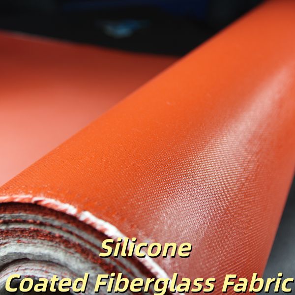 Durable 0.3 mm Thickness 400 g/sqm Silicone Coated Fiberglass Fabric for High