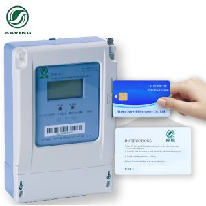 White 5A WIFI Three 3 Phase Electric Sub Meter Digital With Data Storage 0