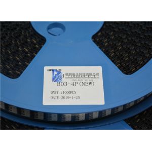 B03-4P LED PCB Connector 4.0mm Quick Connect Blade Type 4 Pin 6A Surface Mount