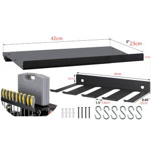 Wall Mount Electric Drill Storage Rack for Garage Organization On Walls