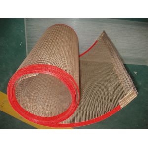 Adherence resistance high temperature PTFE mesh conveyor belt drying belt