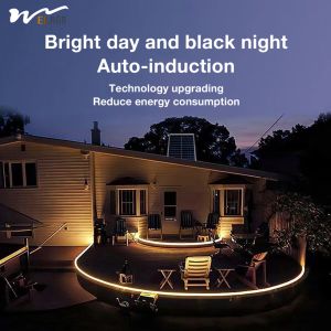 Optical Control LED Light Strip for Outdoor Courtyard Balcony ABS Material and