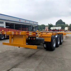 New Design 3 Axle Skeleton Container Chassis Semi Trailer 40ft Skeleton Semi
