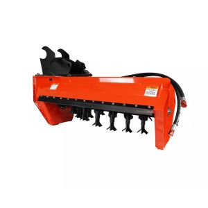 Orange / Black Excavator Flail Mower Q355B 300kg Mechanical ISO9001 Certified