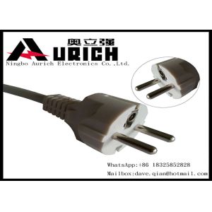 Two Round Pin Power Cord European Type For Washer Dryer OEM & ODM Service