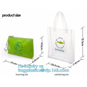 PVC zipper bag transparent plastic self-sealing bag socks plastic bag stationery