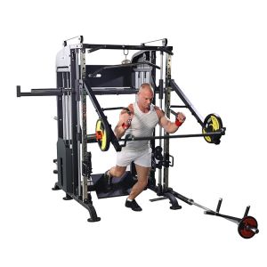 Black Home Commercial Use Multi Station Equipment Multi Function Gym