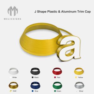 3/4inch 35m Length PVC Acrylic Channel Letters Sign Trim Cap J Type
