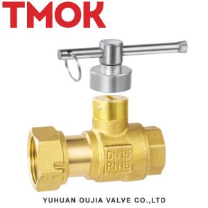 brass used in front water meter lockable active joint plastic joint ball valve