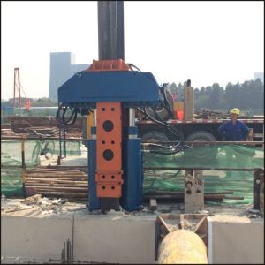 BEIYI hydraulic pile extractor static pressure pile pulling machine