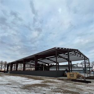 Q355/ Q235 Steel Workshop Construction Designed With Portal Structure
