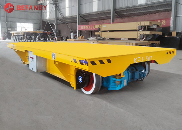 Quality Steel Heavy Duty Rail Trolley 50 Ton For Roller Line wholesale