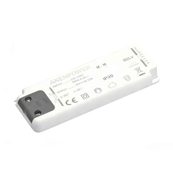 Quality 12W Max 12/24V IP20 Super Thin LED Power Supply – Compact Driver for Home & Commercial Cabinet Light Fixtures wholesale