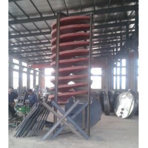 Chlorine Plastic Anti Rust 6t/H Spiral Chute Separator and ore dressing machine