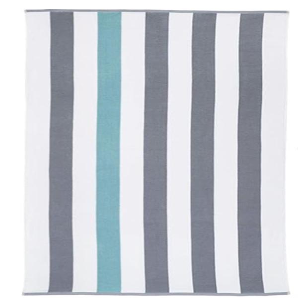 Luxury Beach Towels with Classic Striped Elegance for Poolside Relaxation and