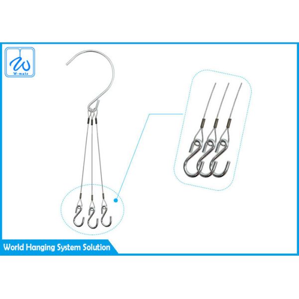 Chain Type Decorative Flower Pot Hanging Kit Double End Wire Rope Loop For