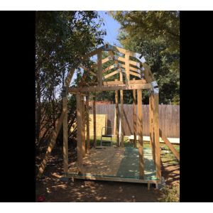 2mm Thickness Custom Shed Kit with Peak Roof Fast Framer Universal Storage Shed