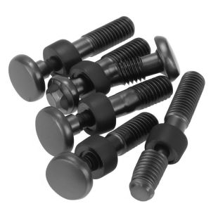 Custom Zinc Black Plated Hand Rubberized Bolts 25x25x10cm