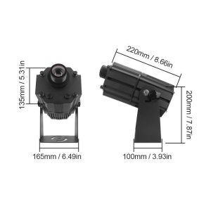 80W Gobo Light Projector Waterproof Advertising Projector Light 5600lm