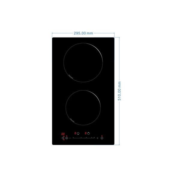Quality 3000W Two Plate Black Crystal Glass Induction Hob Cooker wholesale