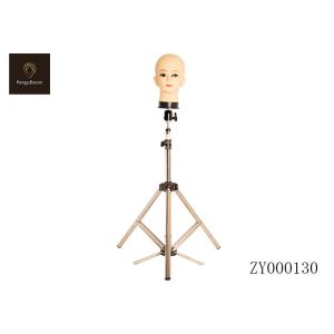 Soft Rubber Standing Bald Mannequin Head With Shoulders Eyelash