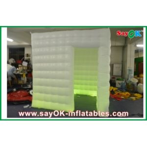 China Oxford Cloth Inflatable Custom Inflatable Products , White Wedding Mobile Square Photo Booth on sale
