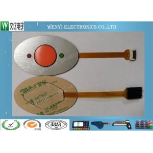 FPC Circuit 0.25Mm Membrane Switch Panel With Two Ever Light Leds