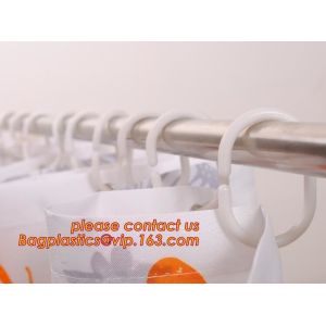 Transparent 3D Shower Curtain With Magnet, Quality Plastic Bathroom Shower