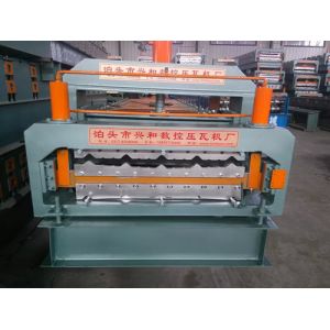 High Speed Corrugated Double Layer Roll Forming Machine With PLC Control