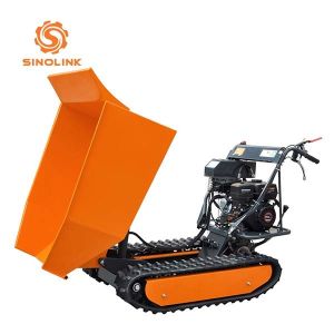High Tip Tracked Dumper Barrow Hydraulic Mini Transporter Crawler Driven