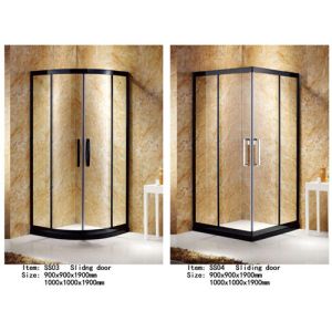 Stainless Steel Frame Shower Door Enclosures Multi Color Sector Shape Anti