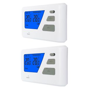 Simple Backlit Display House Heater Thermostat For Electric Heating And Cooling